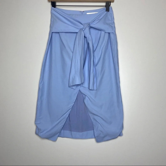 JOA Los Angles Faux Wrap Midi Skirt - Picture 1 of 8